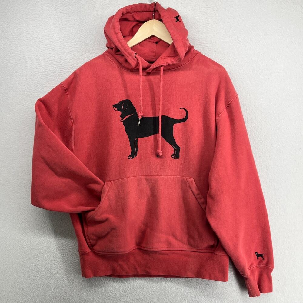 THE BLACK DOG Hoodie Mens S Legacy Collection Cape Cod Marthas Vineyard Red
